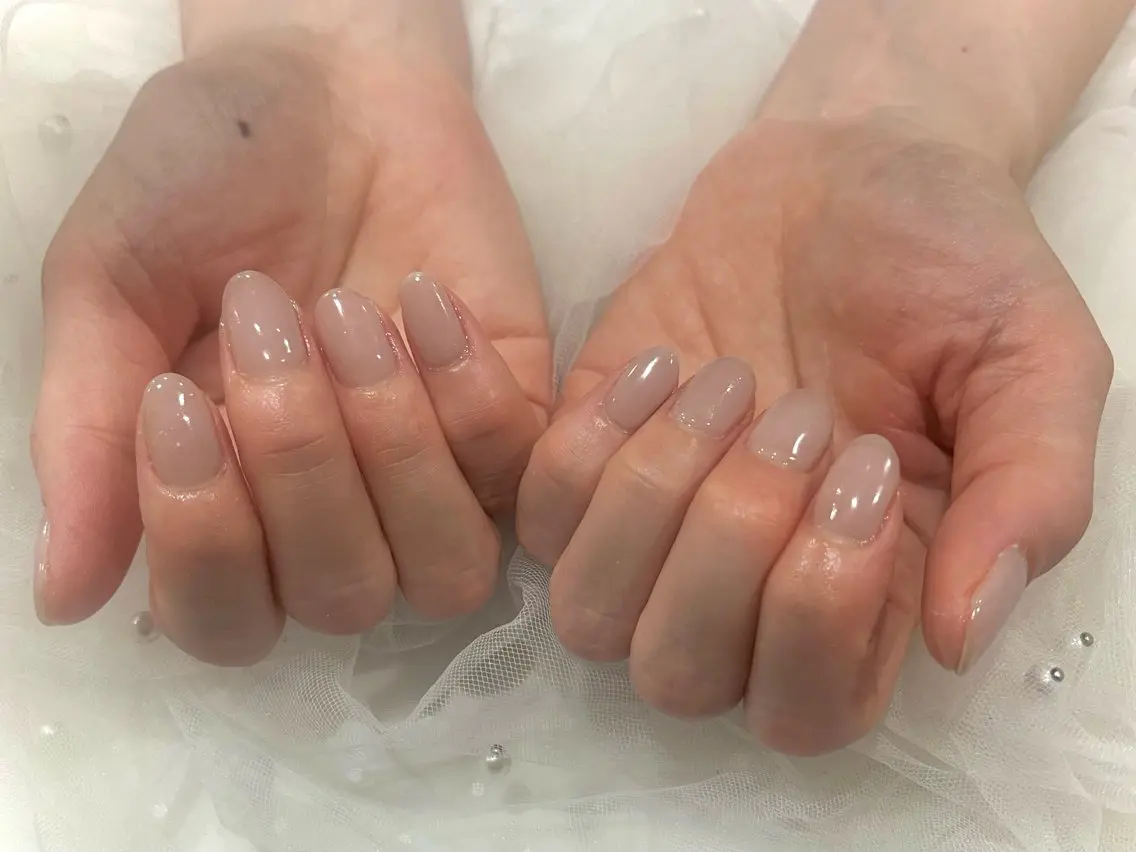 ネイル ワンカラーネイル ハンドネイル Nail salon Cielel⟡Ayaのネイルデザイン