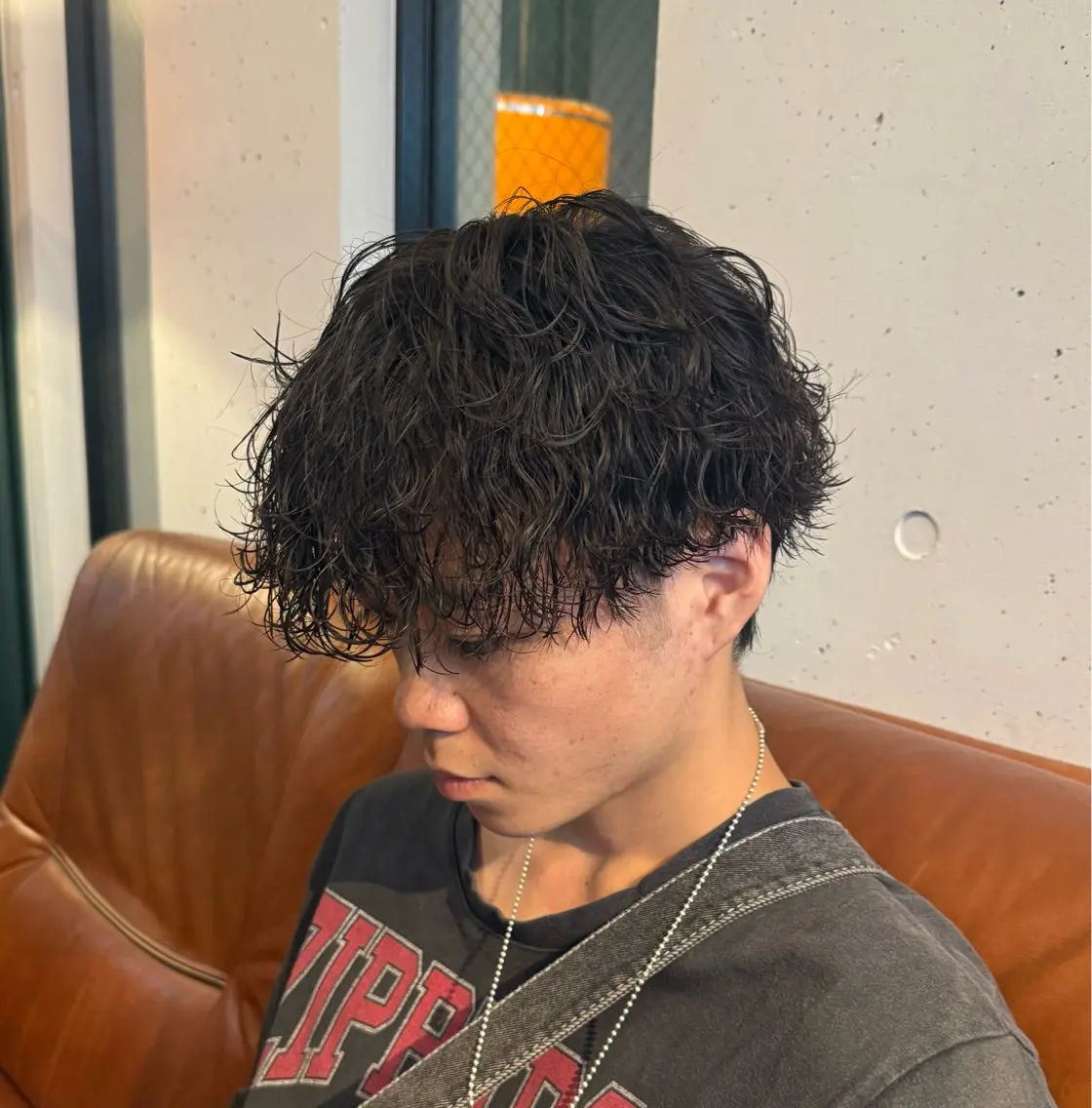 ミディアム パーマ メンズ カット パーマ HARBOR ゆづきのヘアスタイル