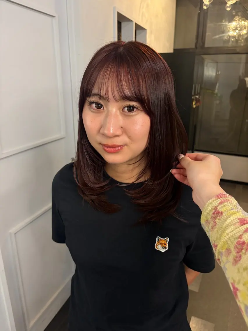 ミディアム ★透明感カラー MIYU⋆.ೃ࿔*:のヘアスタイル