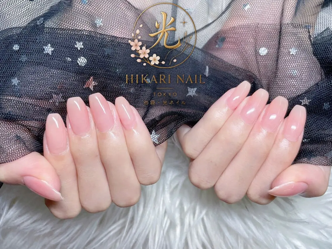 ネイル チークネイル 長さ出し フレンチネイル ガーリー ハロウィン ハンドネイル HikariNail Ikebukuroのネイルデザイン