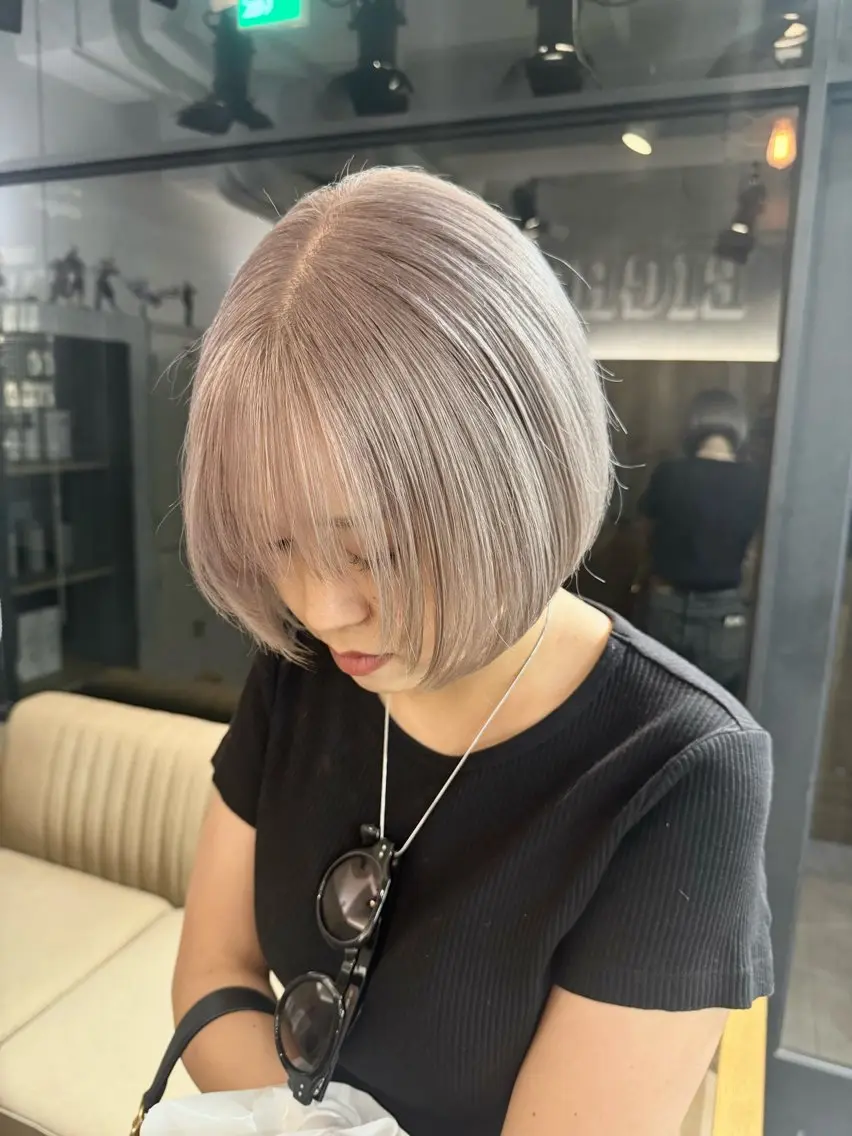 ミディアム カット ヘアカラー トリートメント ✨本日空きあります✨ 遠田コウヘイ🌟のヘアスタイル
