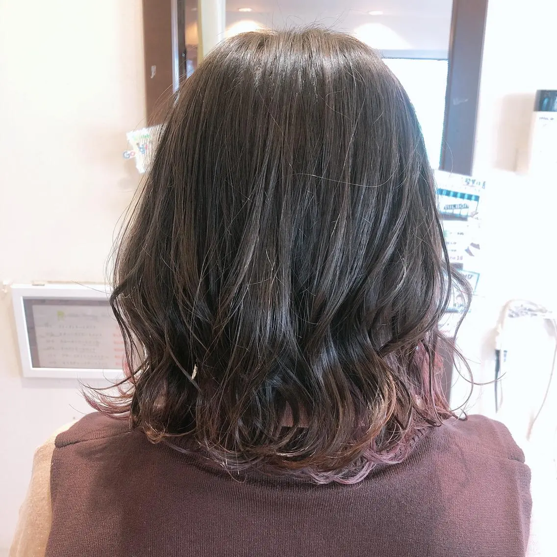 カラー インナーカラー 高石 かおりのヘアスタイル