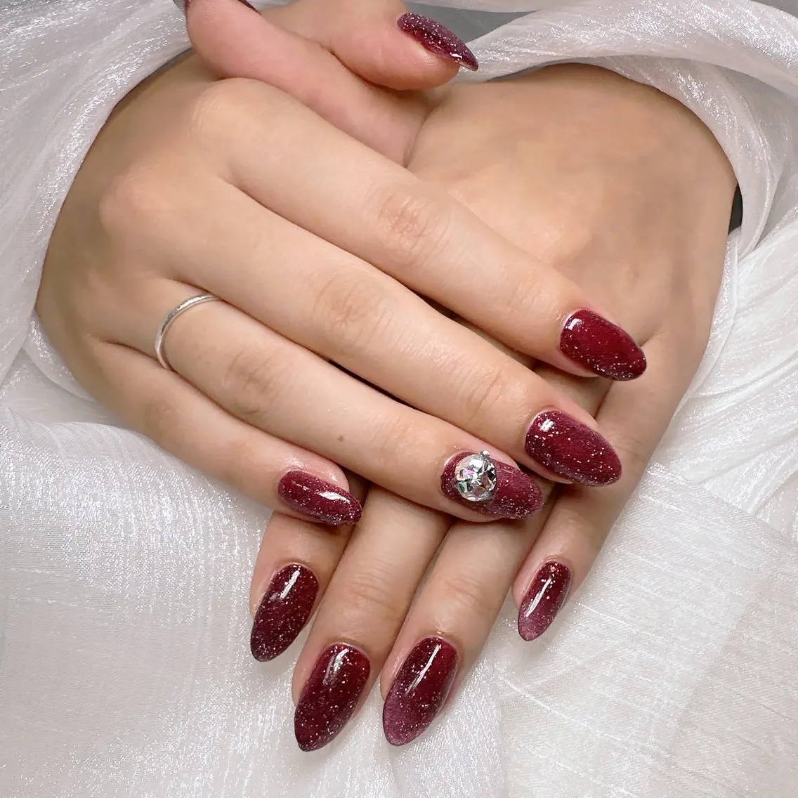 ネイル フラッシュネイル マグネットネイル ハンドネイル Nailsalon Re: Annaのネイルデザイン