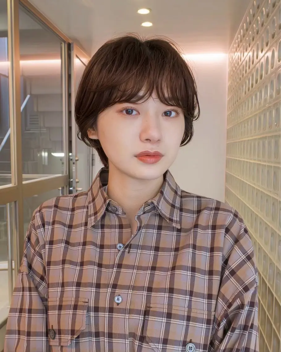 ショート ショートボブレイヤー 湯澤哲成のヘアスタイル