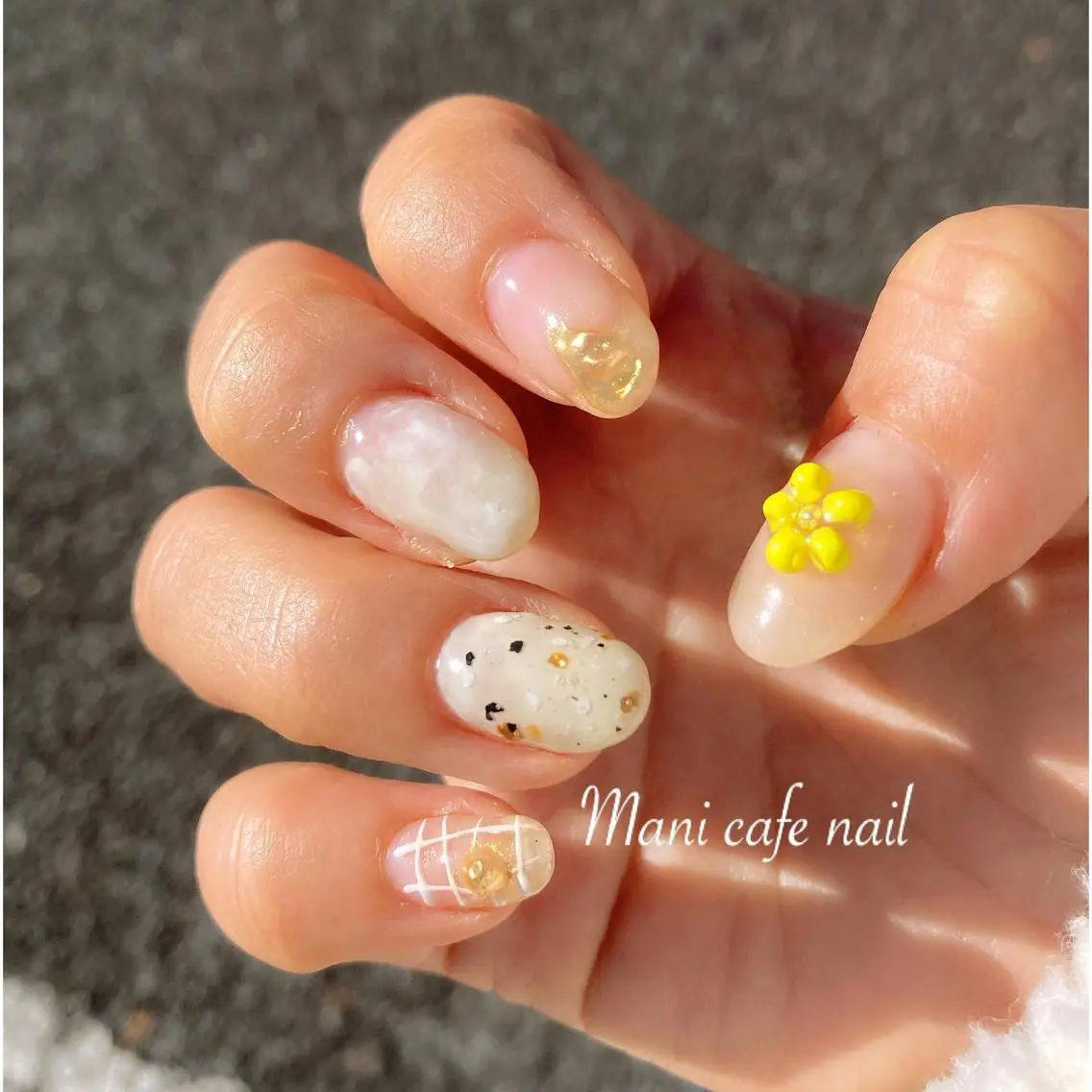 ネイル ハンドネイル Mani cafe nailのネイルデザイン