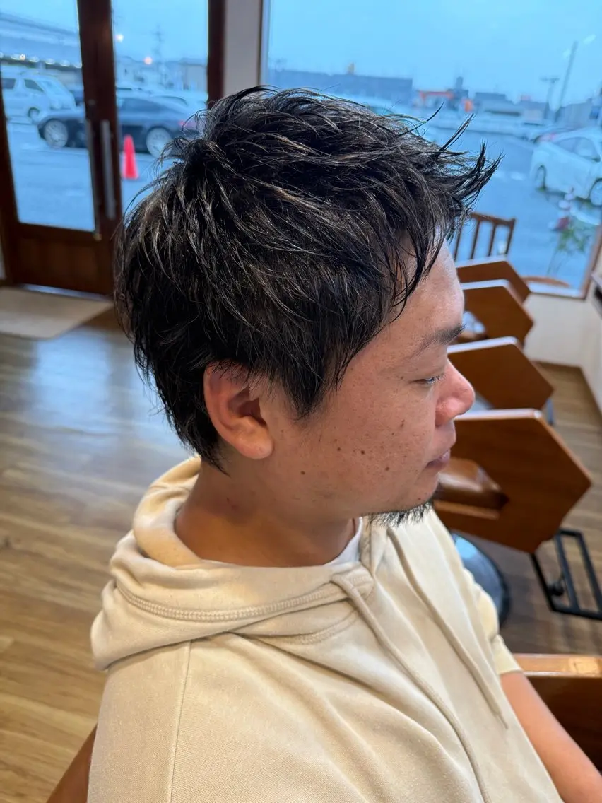 ショート カラー メンズ 心cocoro RISAのヘアスタイル