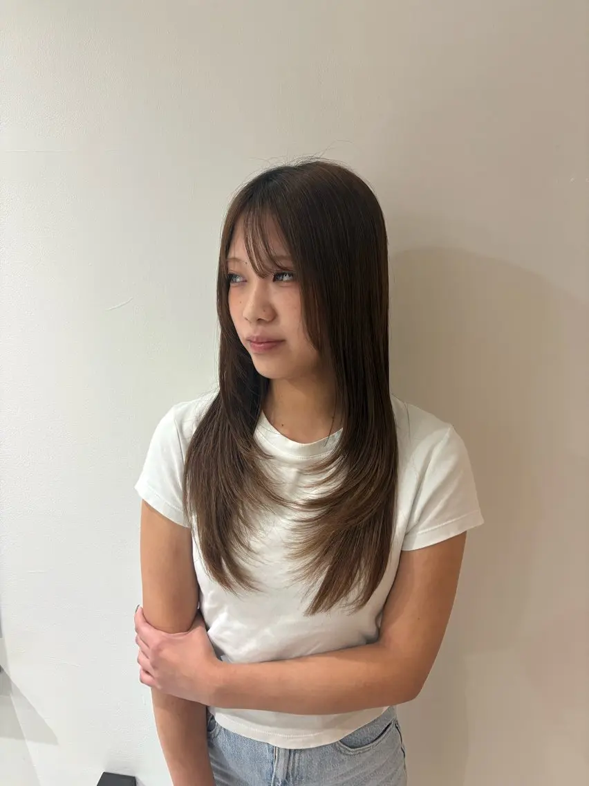ロング 🩵Kana縮毛矯正 /似合わせカット🩵のヘアスタイル