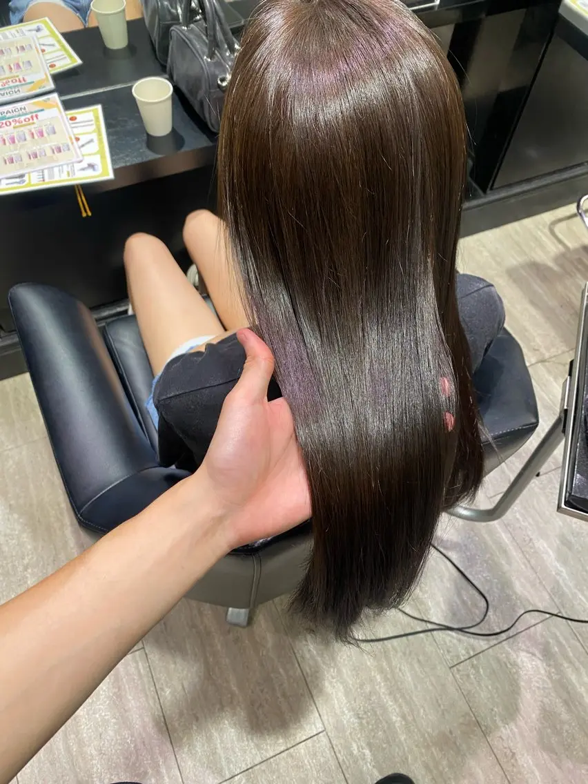 ロング トリートメント ヘアカラー 水野 聖哉のヘアスタイル