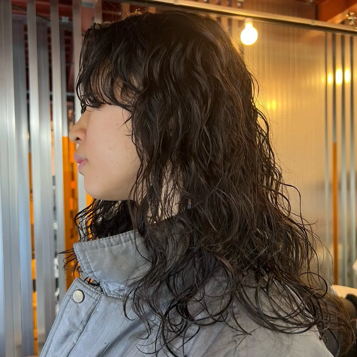 ロング カット パーマ ［　］shiro hikariのヘアスタイル