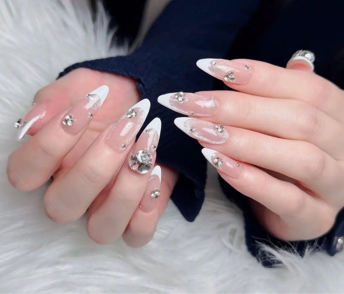 ネイル アートネイル フレンチネイル ジェルネイル 韓国ネイル マグネットネイル ハンドネイル Lenie Nail Okuboのネイルデザイン