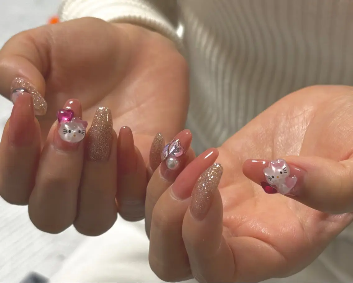 ネイル フラッシュネイル ジェルネイル キラキラネイル ニュアンスネイル オフィスネイル tamu nail 金町のネイルデザイン