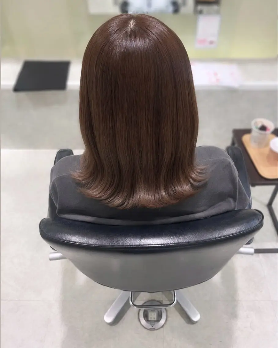 ミディアム カラー カット ヘアカラー 中川 奈々実のヘアスタイル