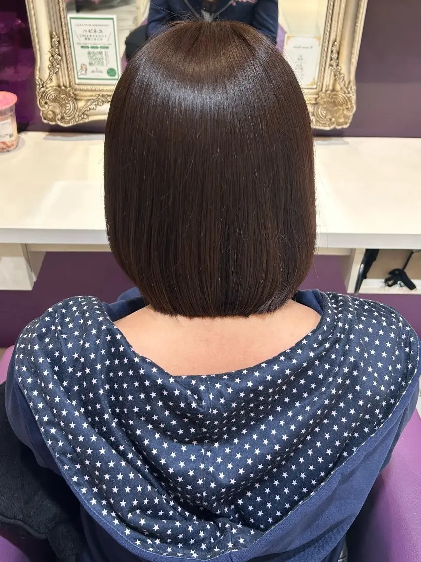 ミディアム ヘアカラー 藤井 菜々のヘアスタイル