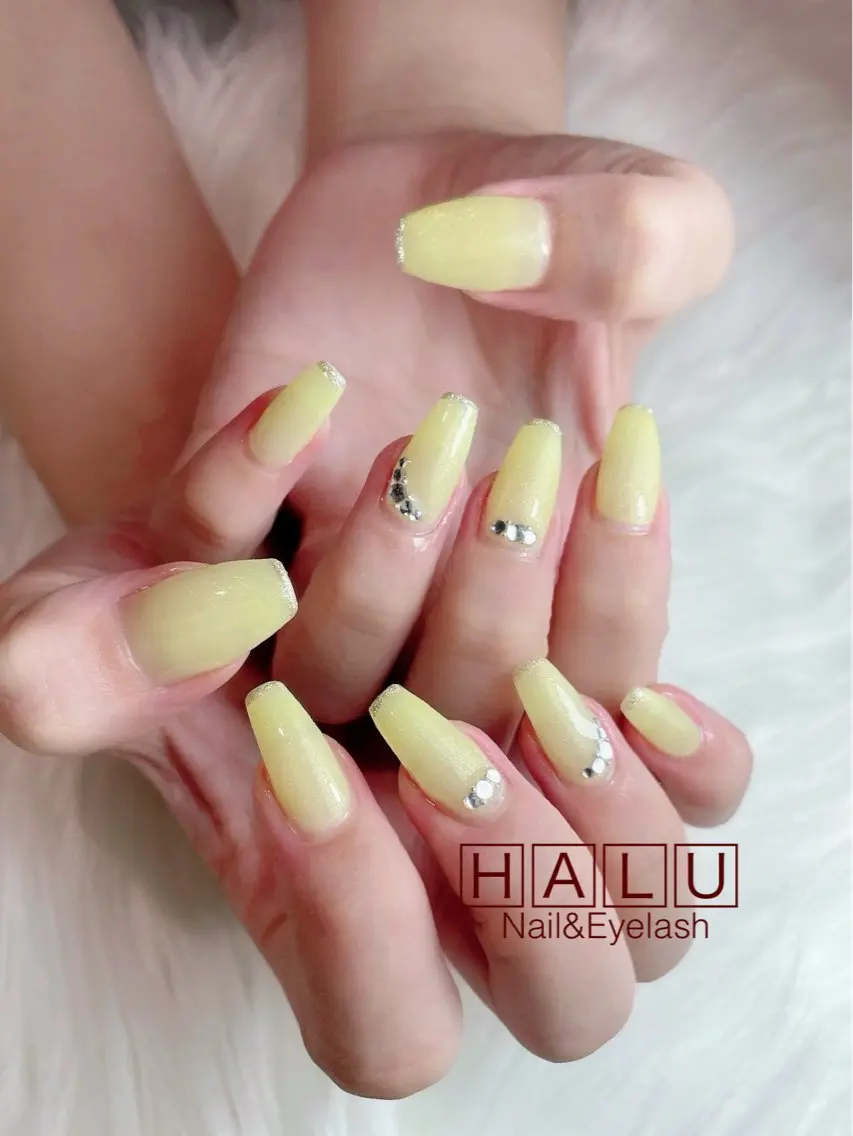 ネイル 黄色 HALU ハルのネイルデザイン