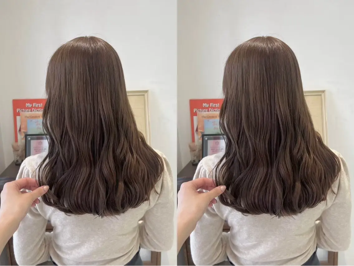 ロング カラー 植野 さくらのヘアスタイル