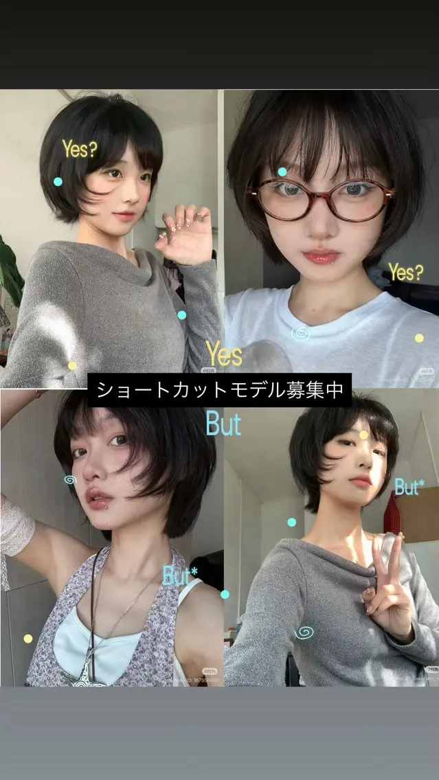 ショート ｡.:*☆ayame / カットモデル募集のヘアスタイル