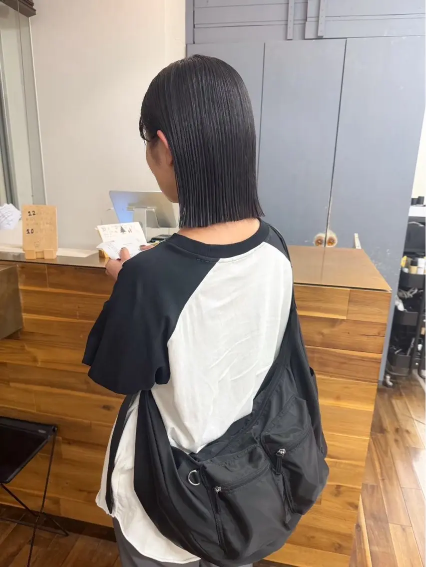 ミディアム カラー 千鶴/ カラーモデル募集中のヘアスタイル