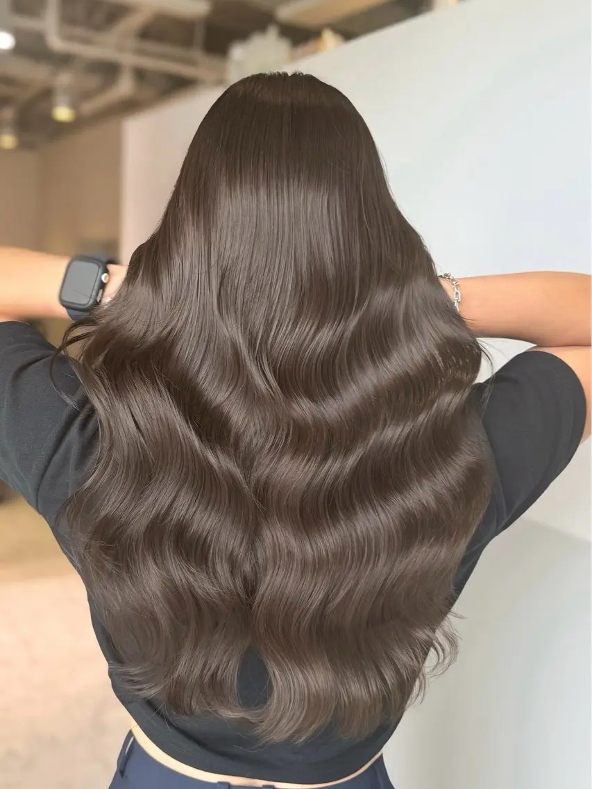 ロング カラー カット ヘアカラー トリートメント 顔まわりの神様✨ 透明感カラー藤嶋秀幸のヘアスタイル