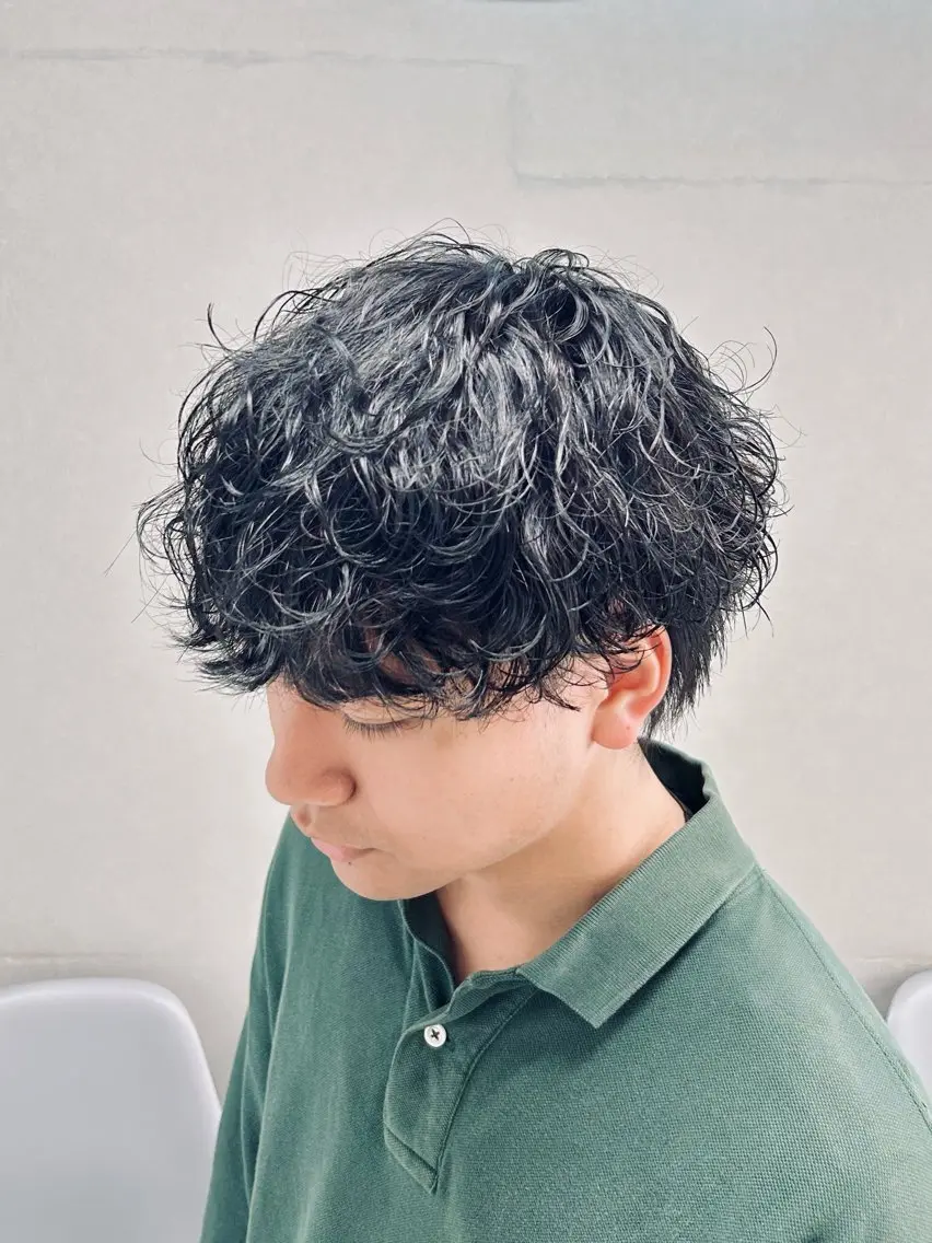 セミロング パーマ メンズ 🏁メンズパーマ/ RYOYAのヘアスタイル