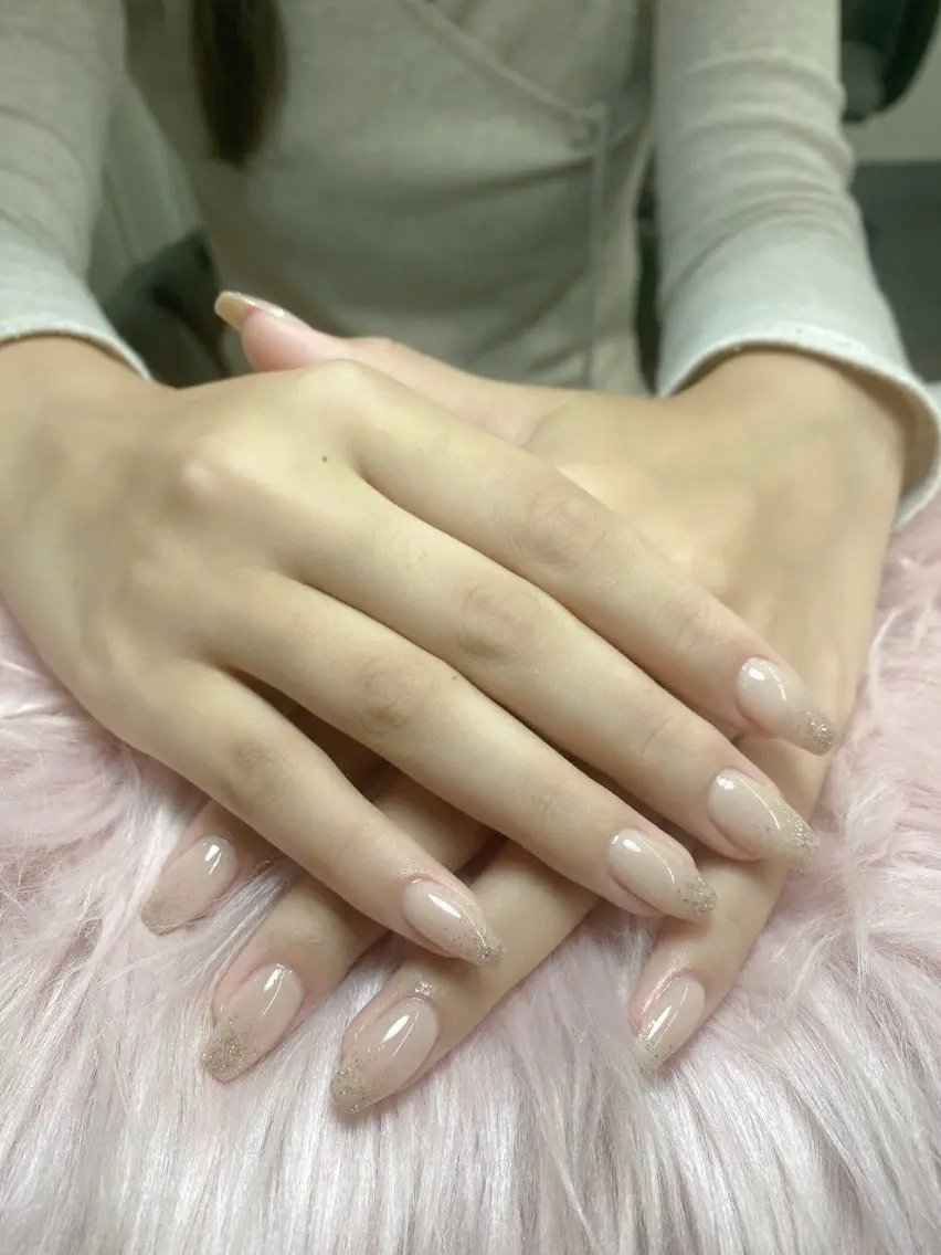 ネイル 長さ出し フレンチネイル グラデーション 韓国ネイル マグネットネイル ハンドネイル BT HEAVEN nailのネイルデザイン