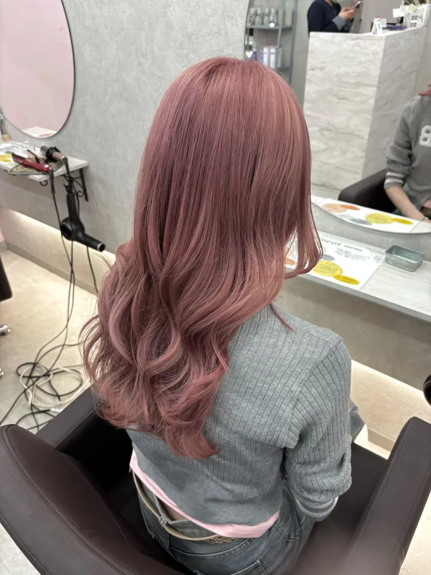 ロング カラー ヘアカラー トリートメント ヘッドスパ ハイトーン/ブリーチ 🦋森山陽向/大宮のヘアスタイル