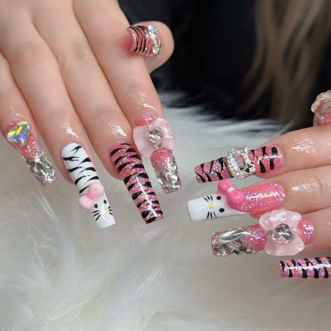 ネイル フットネイル フレンチネイル グラデーション 韓国ネイル ロングネイル ハンドネイル HOT Nail Salonのネイルデザイン