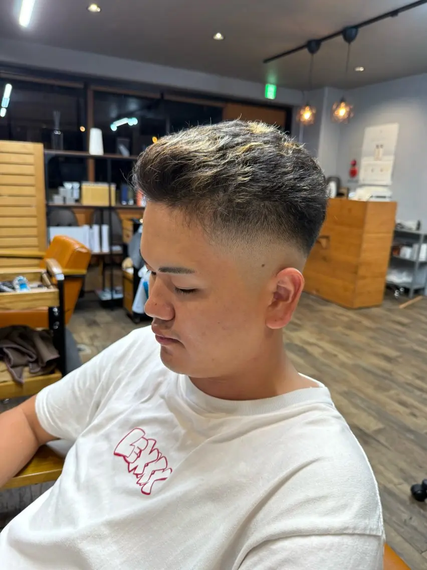 ショート カラー パーマ メンズ SKY FIELD 吾妻のヘアスタイル