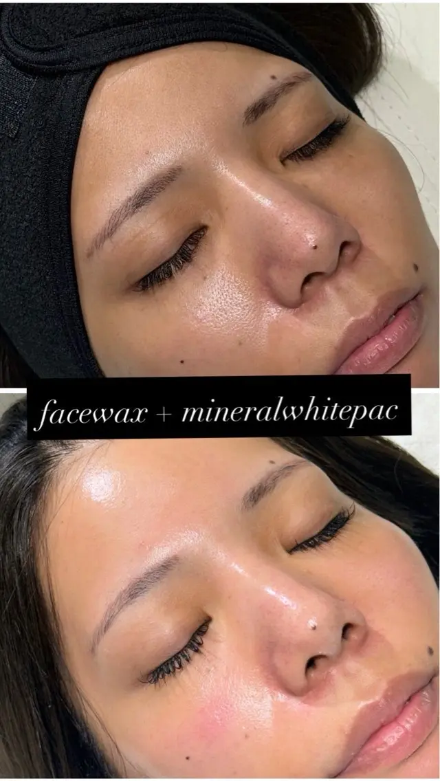 facwax + ミネラルホワイトパックの写真