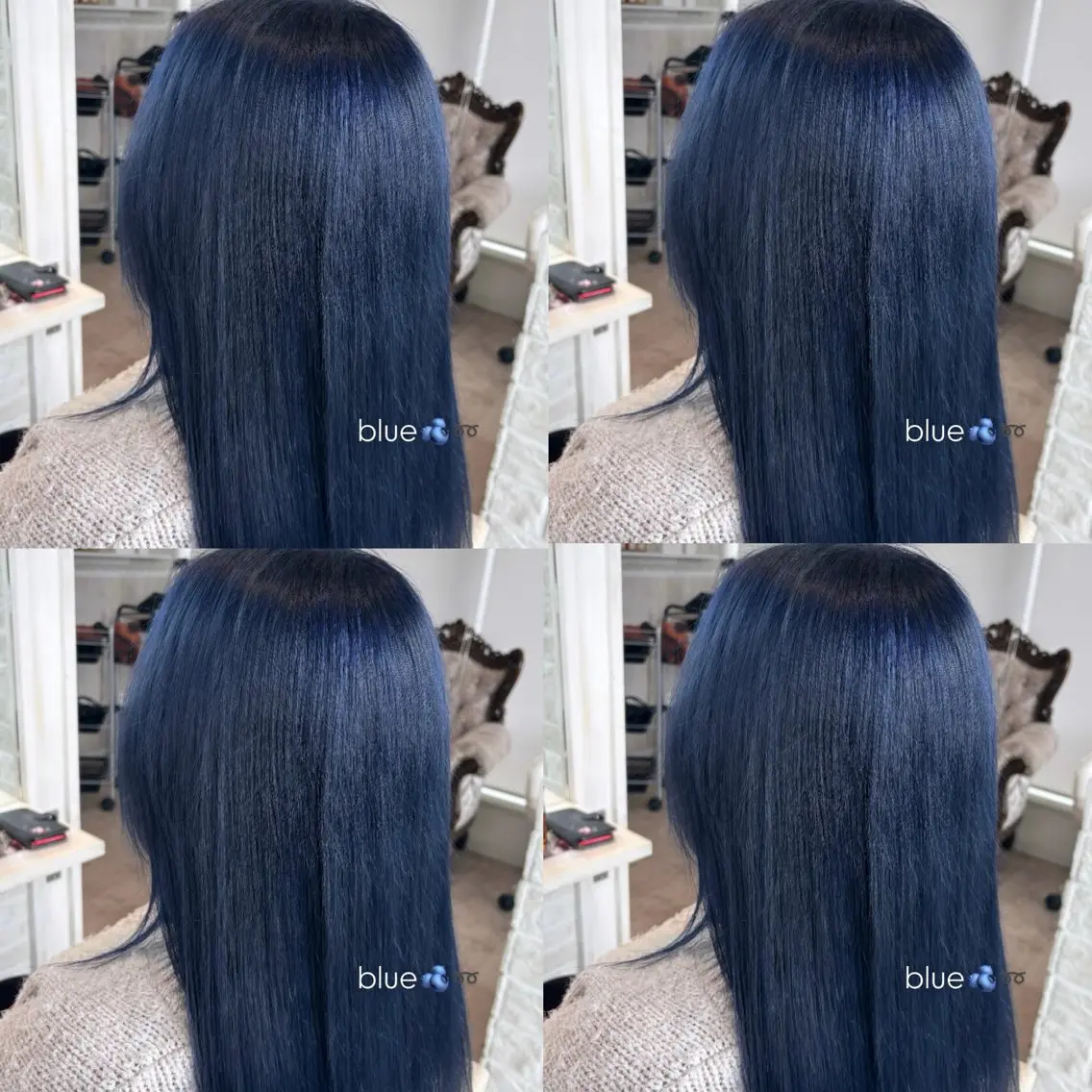 【韓国風/ブルー系💙】Wカラー＋ミルボントリートメントの写真
