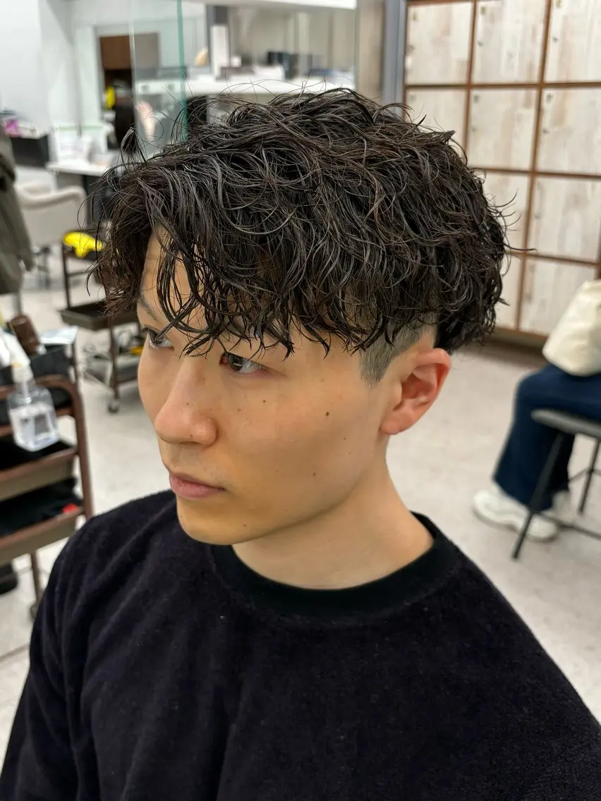 パーマ メンズ カット パーマ 🍐シャドウパーマ メンズ特化/守岡🍐のヘアスタイル