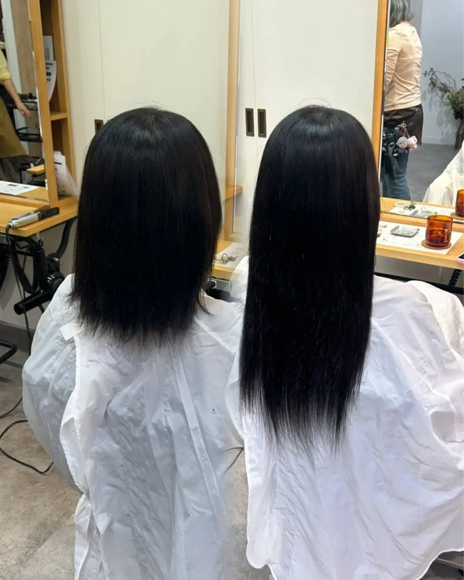 エクステ 💖シールエクステ 韓国ヘアmikotoのヘアスタイル