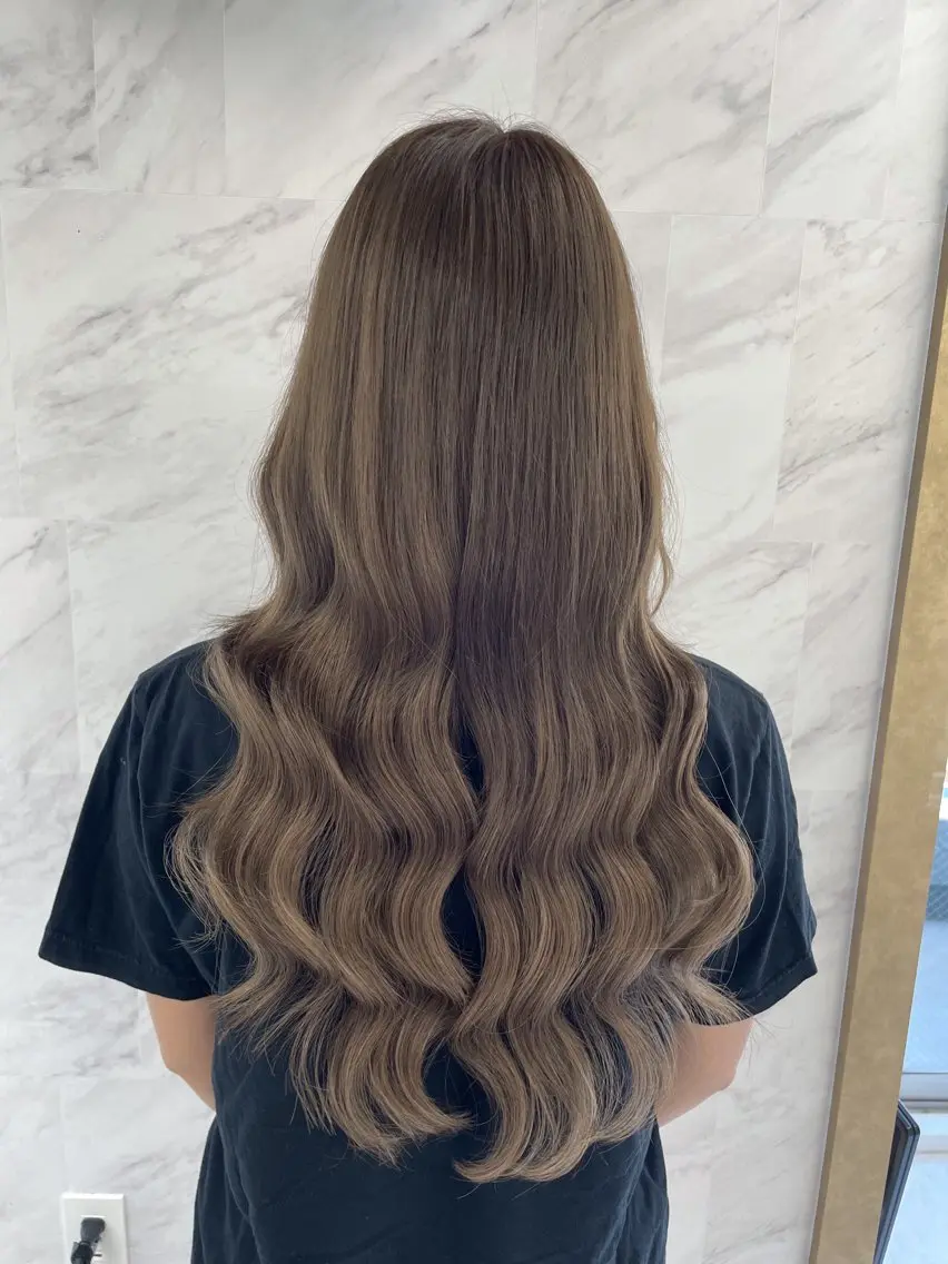ロング カラー シールエクステ エクステ 🦋韓国hair🦋 エクステ店長sakiのヘアスタイル