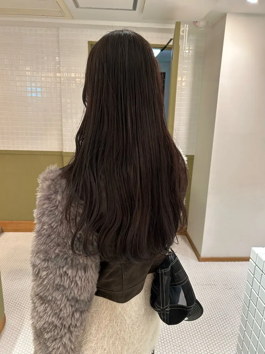 ロング カラー 透明感カラー グレージュ カット ヘアカラー マンツーマン美容師 立川　♡MIHO♡のヘアスタイル