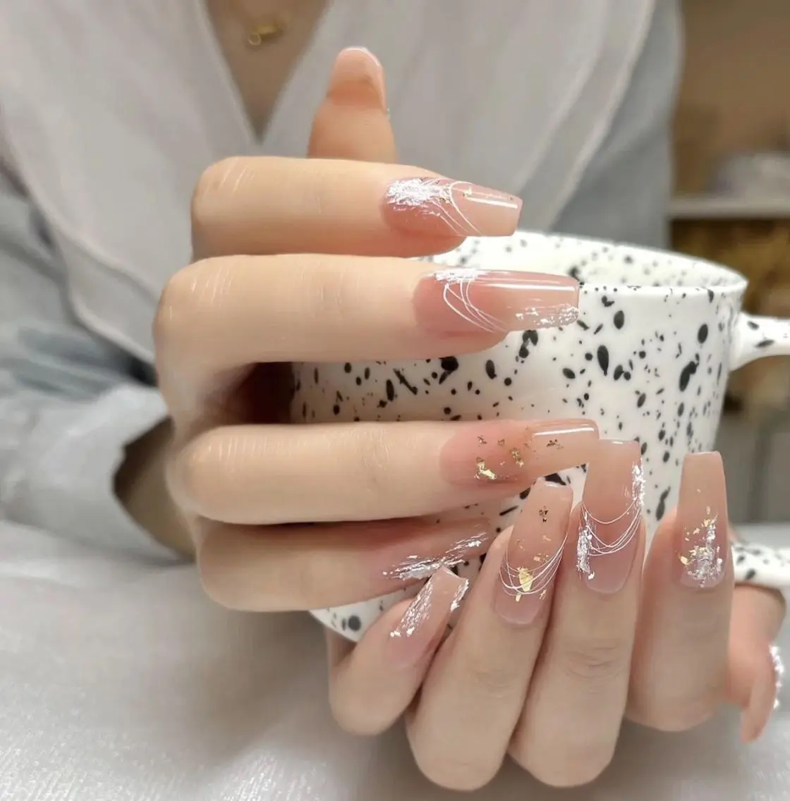 ネイル アートネイル 長さ出し ネイルチップ Queen‘s なんのネイルデザイン