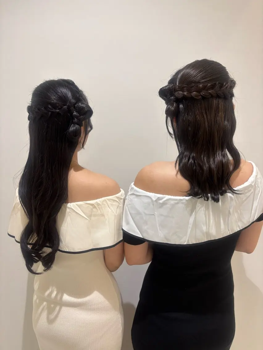セミロング ヘアセット ヘアアレンジ🎀💕 SARINAのヘアスタイル