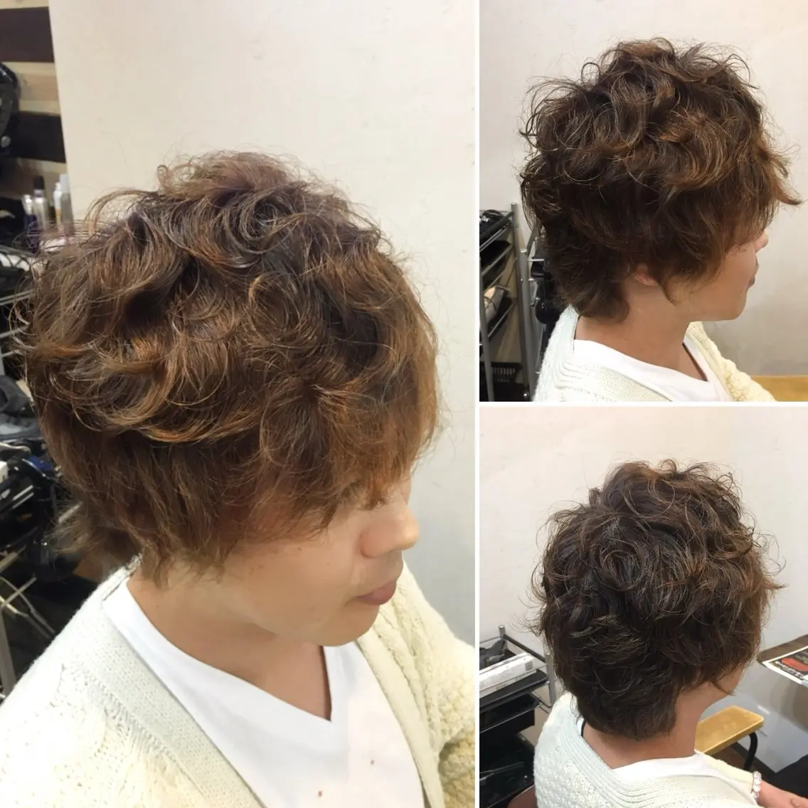 ミディアム ミディアムパーマ カット パーマ kuroken ★feniceのヘアスタイル