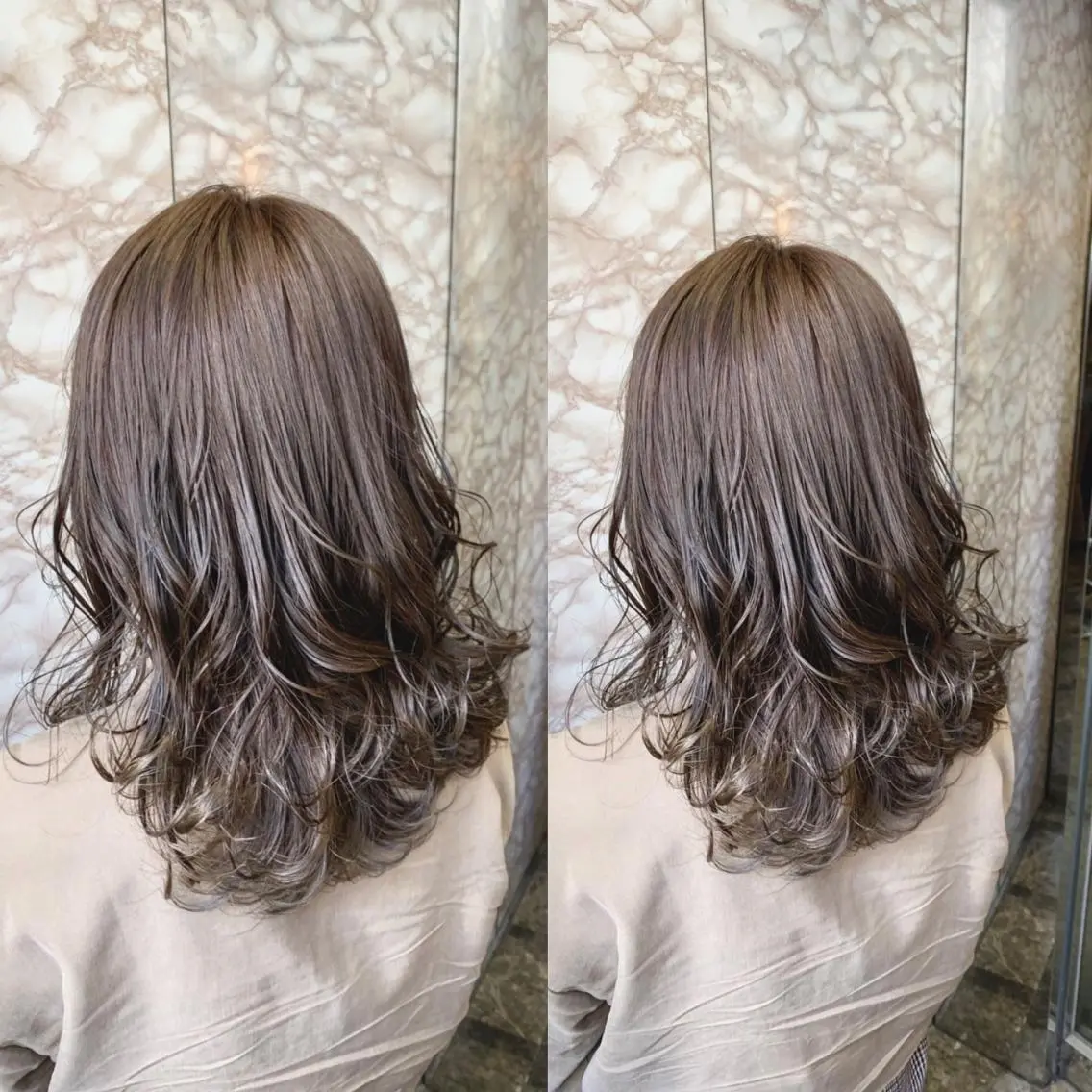 セミロング カラー ブリーチ ケアブリーチ ヘアカラー トリートメント 🉐レイヤー/塩見 弘樹🉐渋谷のヘアスタイル