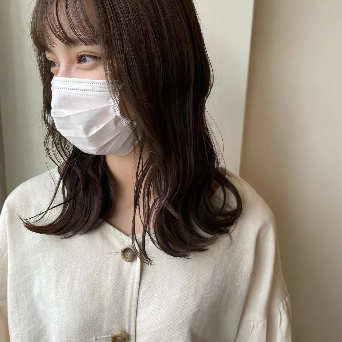 セミロング カット ヘアカラー ボブウルフ／ボブ Satsuki【名駅のヘアスタイル