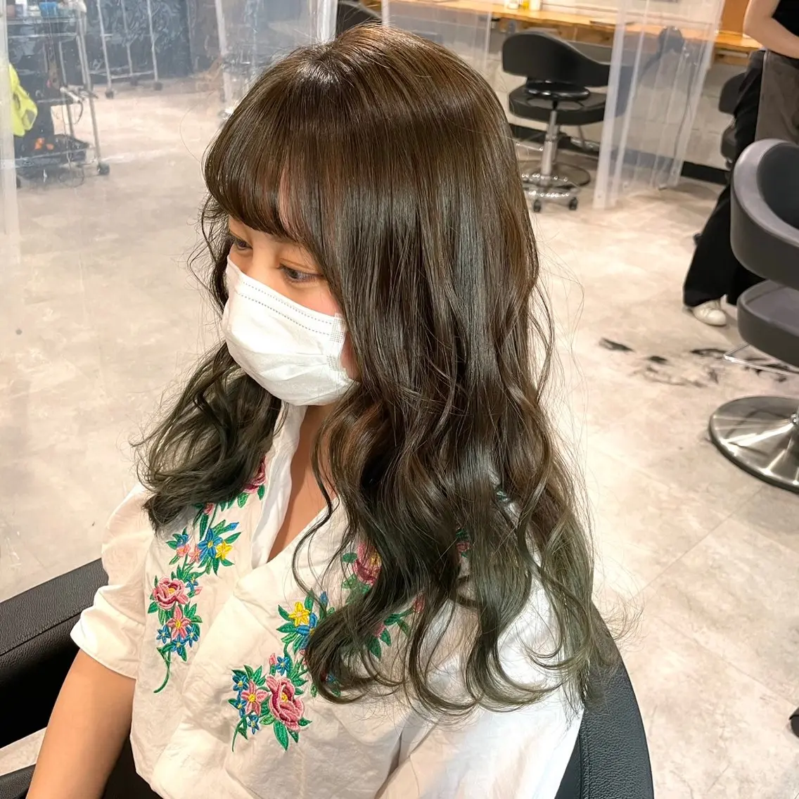 セミロング ヘアカラー ヘッドスパ レイヤーStyle 🪽菜々実のヘアスタイル