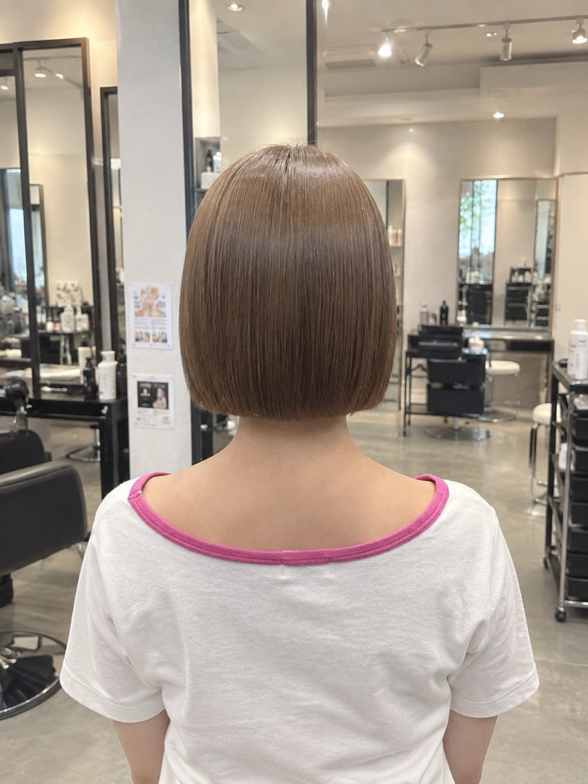 ミディアム ヘアカラー トリートメント 山本 茉琳のヘアスタイル