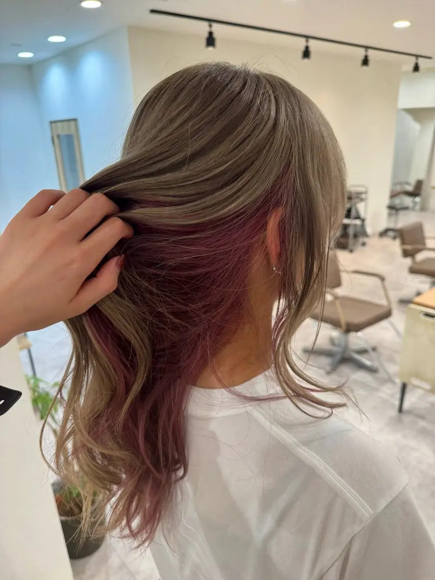カラー ツートーンカラー ヘアカラー kino✟ yuriのヘアスタイル