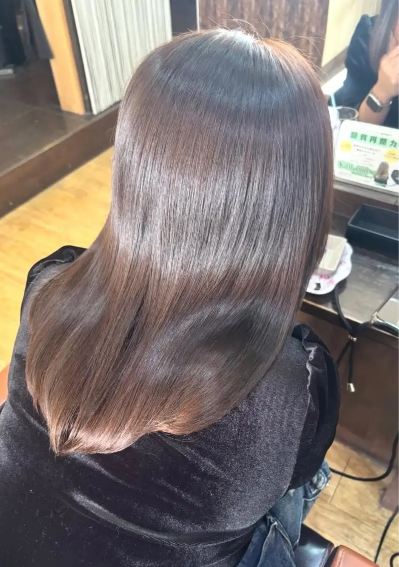 セミロング アッシュ ヘアカラー トリートメント move 岩出店/ Rin🎀のヘアスタイル