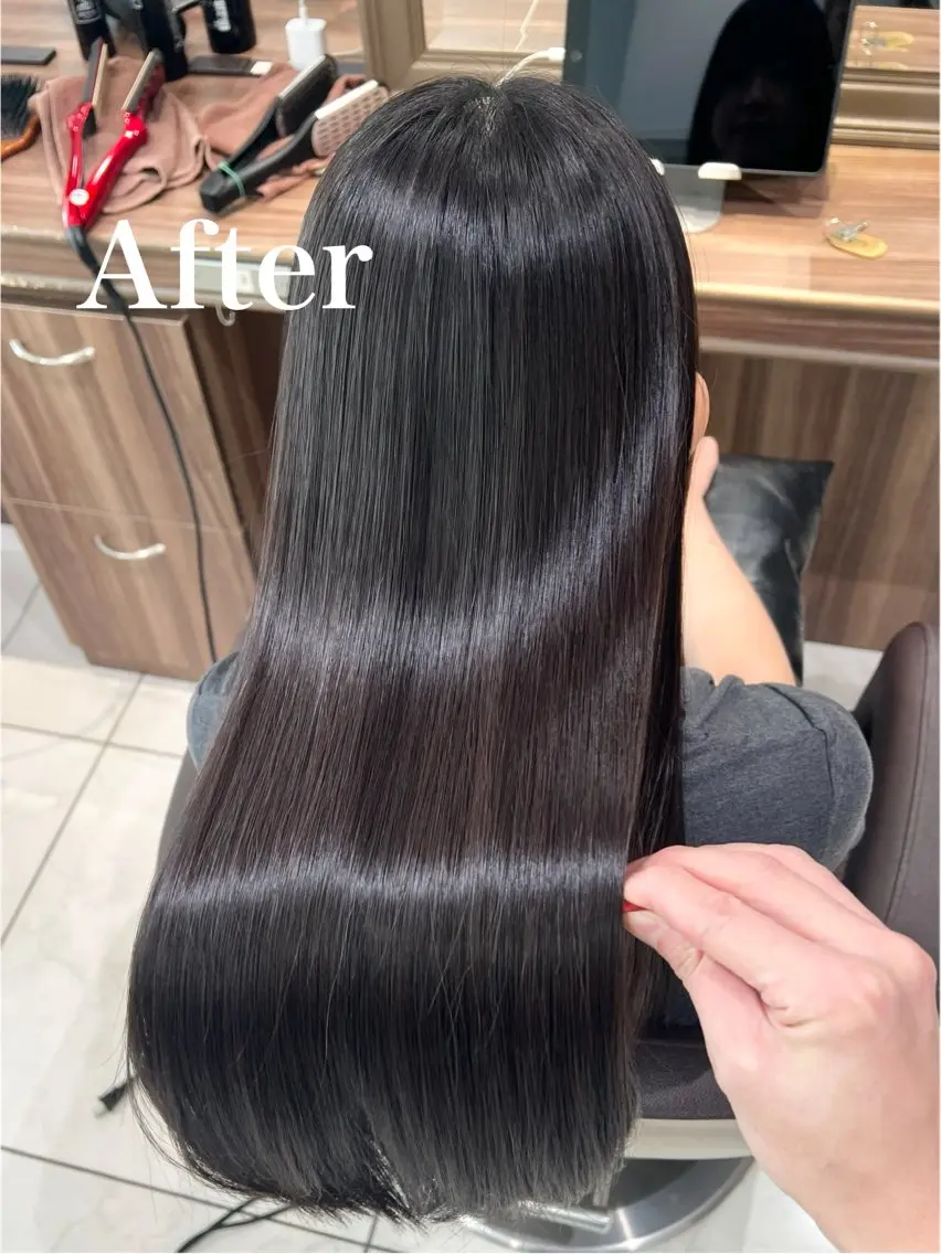 ロング カット 縮毛矯正 トリートメント 🍁髪質改善カラー/ 縮毛矯正/谷口雄太のヘアスタイル