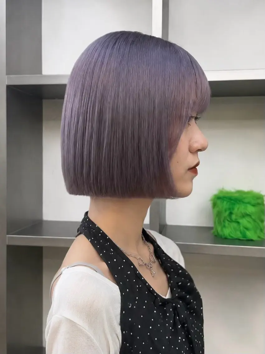 ショート カラー ヘアアレンジ ブリーチ 透明感カラー ダブルカラー ブリーチなしカラー 韓国風ヘア カット ヘアカラー トリートメント ヘッドスパ ヘアセット レイヤー×ベージュ ×暖色🩷AINAのヘアスタイル