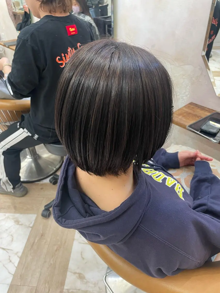 ショート ショートヘア カット 縮毛矯正 トリートメント 縮毛矯正/艶カラー 笠原康平のヘアスタイル