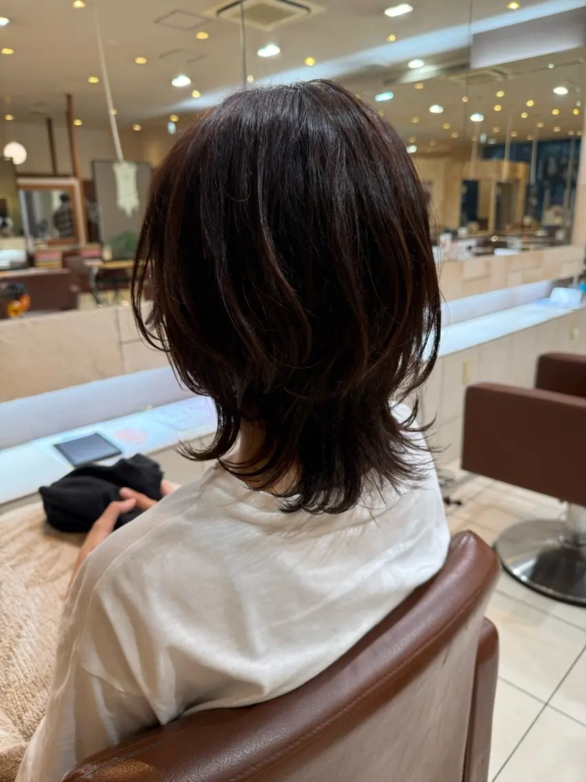 ミディアム ミディアムレイヤー レイヤーカット 川崎　レイヤーカット /江口真正のヘアスタイル