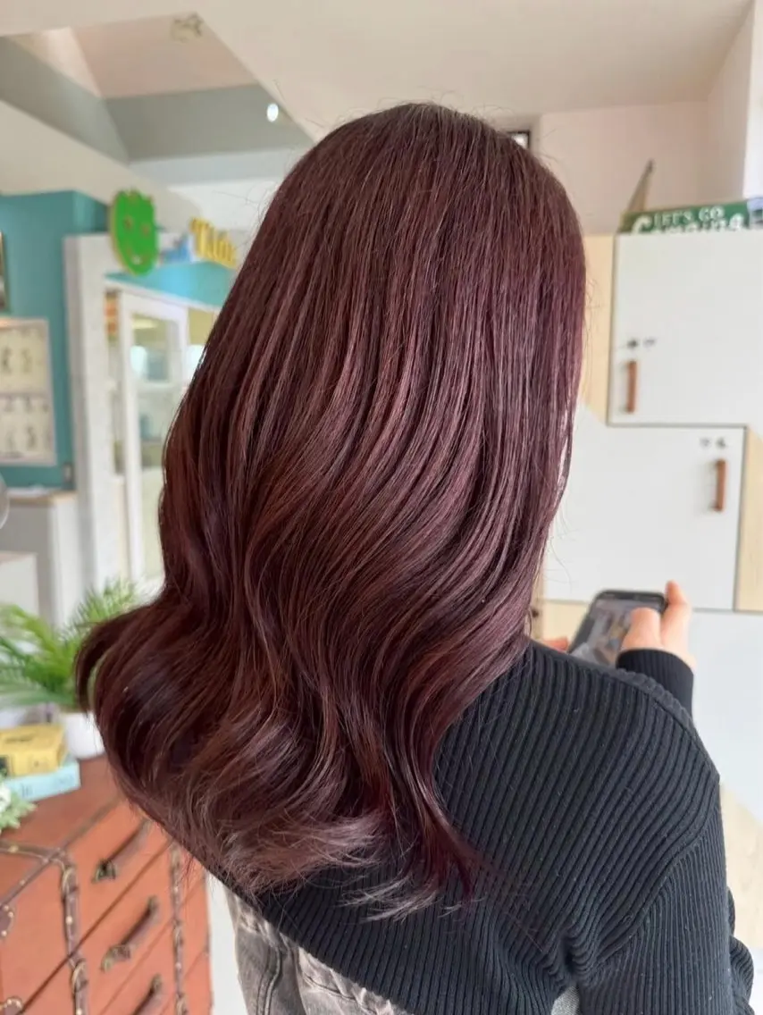 カラー ブリーチ ダブルカラー ブリーチなしカラー Earth/A青江店 重本隆之介のヘアスタイル