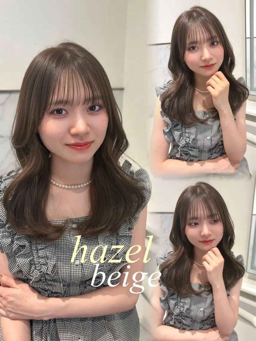 ロング カラー ベージュカラー ブリーチ 透明感カラー ダブルカラー ヘーゼル カット ヘアカラー ParveMix┊ 太田 千尋🪽‪のヘアスタイル