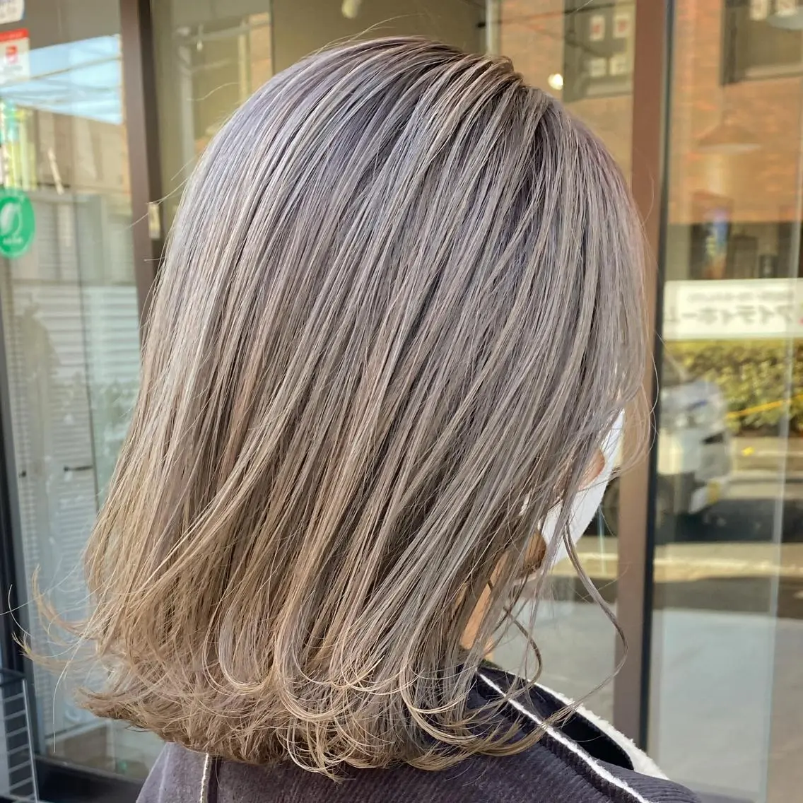 ミディアム カラー カット ヘアカラー 馬場 涼平のヘアスタイル