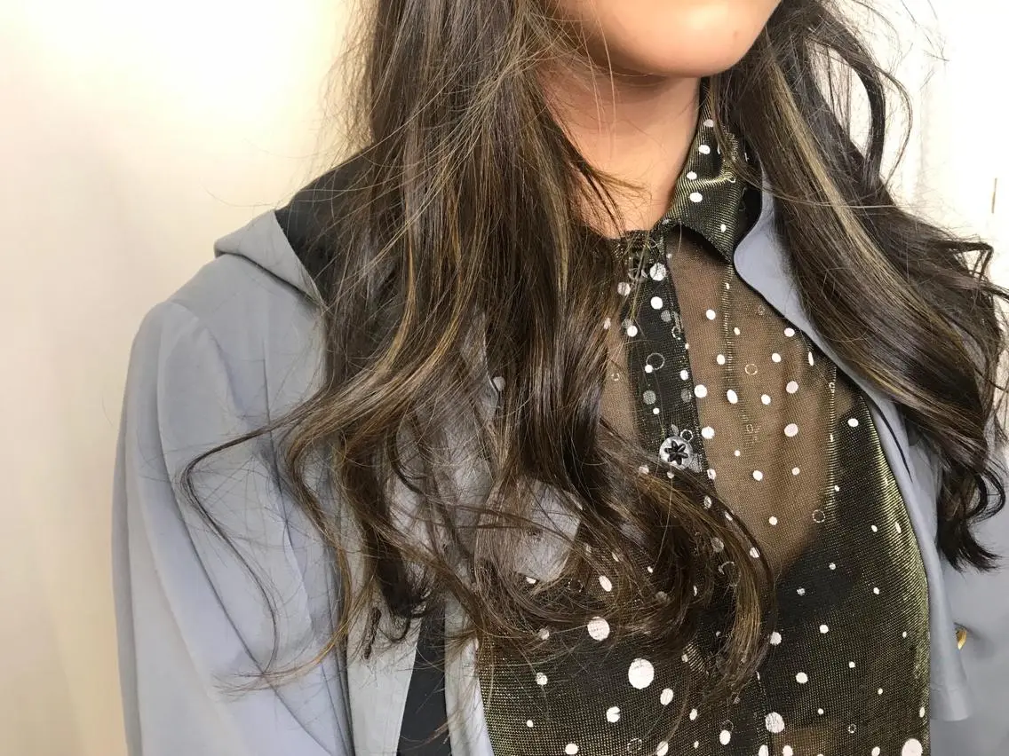 セミロング カラー ヘアカラー 寺山 佳貴のヘアスタイル